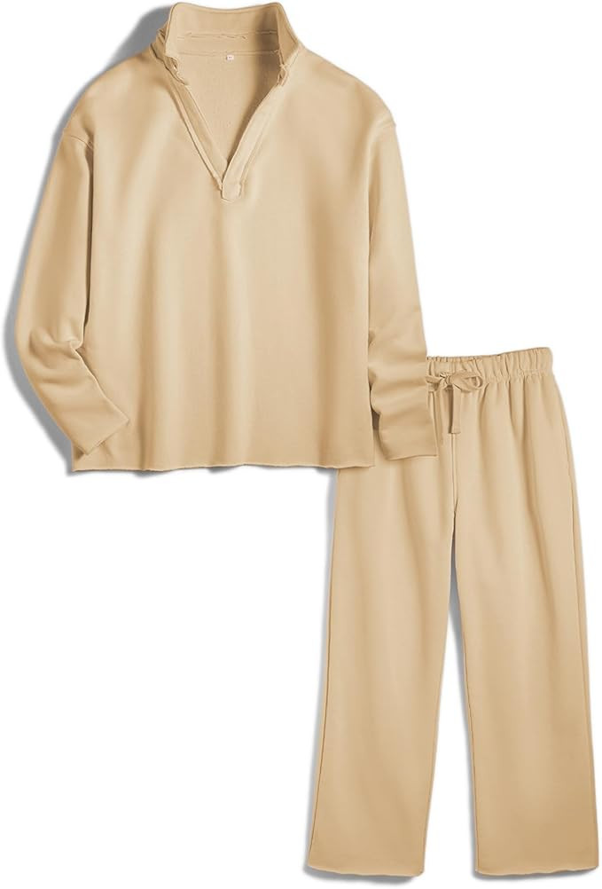 Women's Carmel Tracksuit 2 Piece sets - Patrick Pullover Sweatshirt & Catherine Sweatpants - Casu... | Amazon (US)