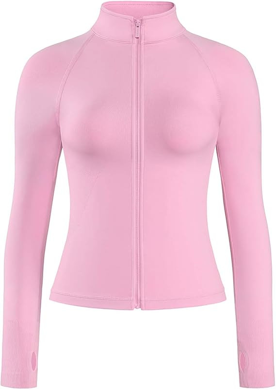 AUROLA Influence Athletic Workout Jacket for Women, Lightweight Slim Fit Full Zip Running Yoga Sp... | Amazon (US)