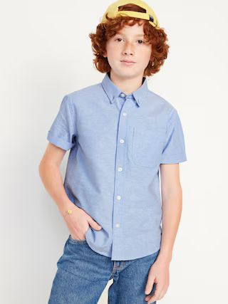 Short-Sleeve Oxford Shirt for Boys | Old Navy (US)