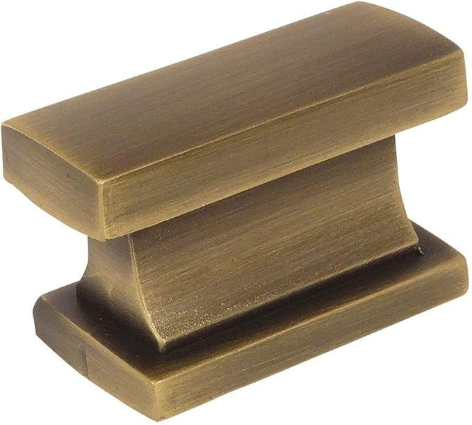 Cosmas 10 Pack 701BAB Brushed Antique Brass Contemporary Cabinet Hardware Knob - 1-7/16" Length | Amazon (US)