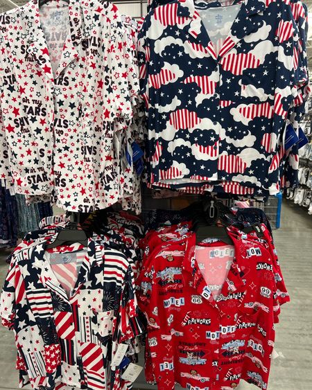 New patriotic pajama sets at Walmart - button down short sleeve shirt and shorts 

#LTKFindsUnder50 #LTKSeasonal #LTKStyleTip