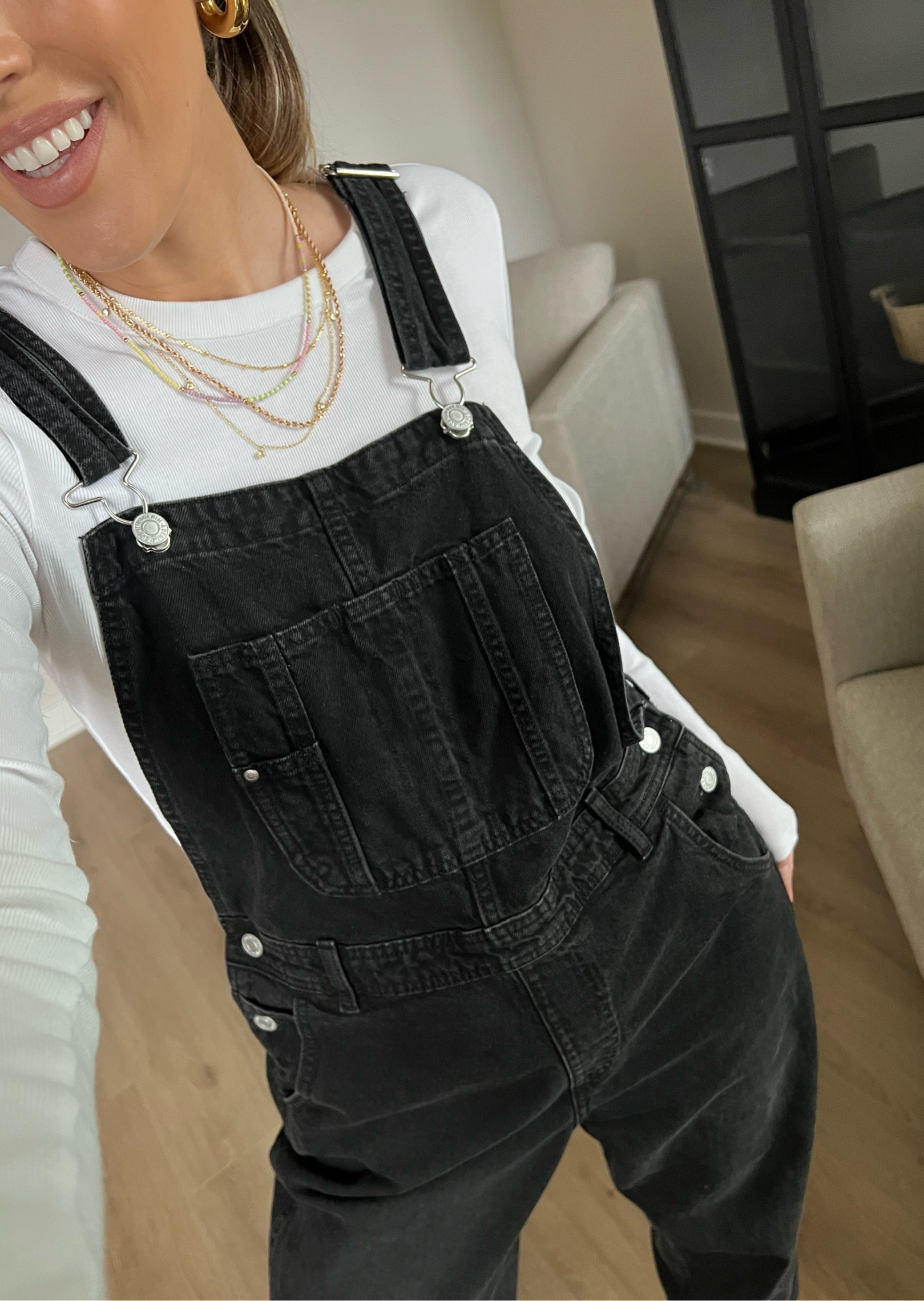 Black overalls 