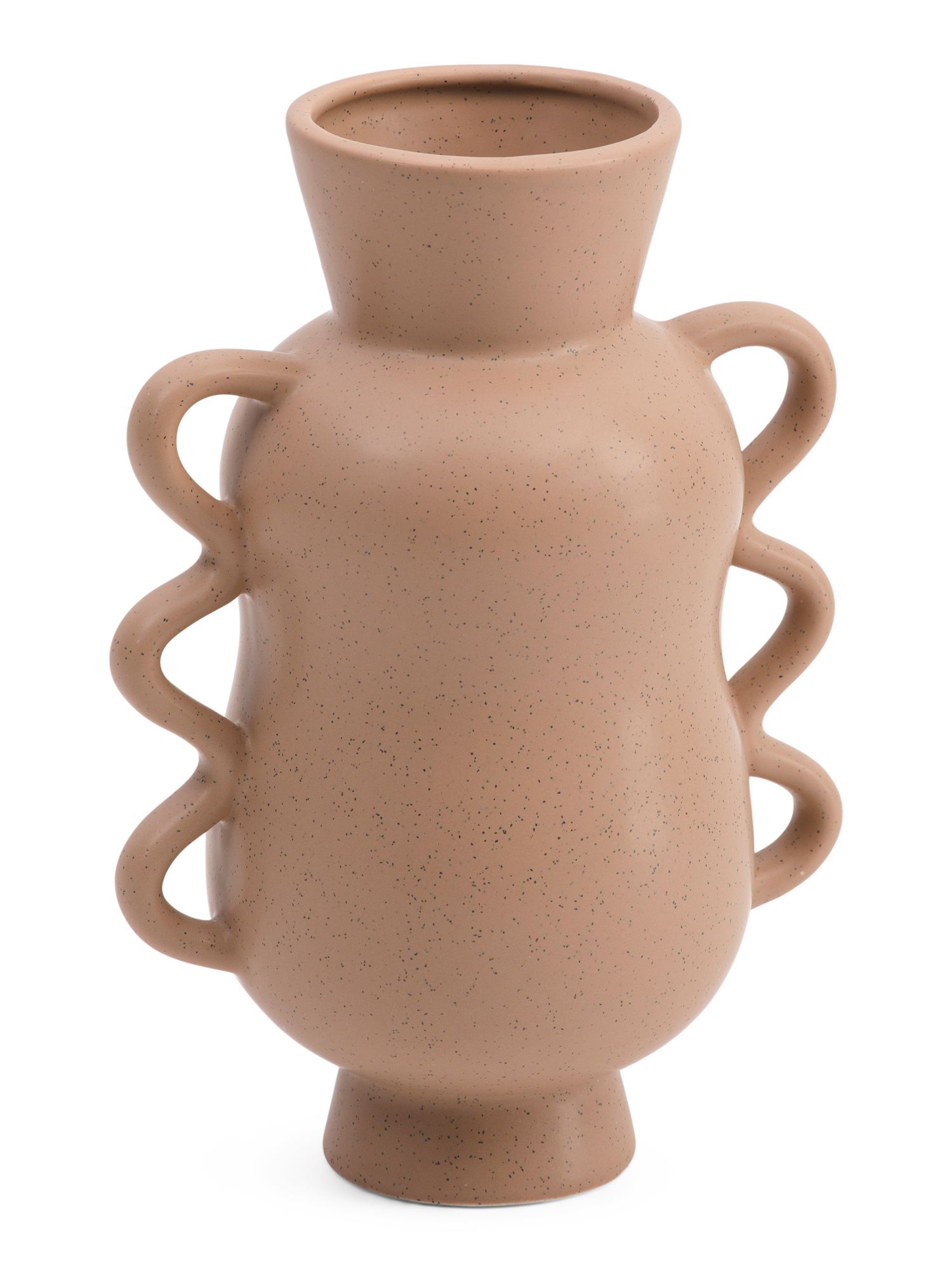 10.25in Speckled Ceramic Vase With Handles | TJ Maxx