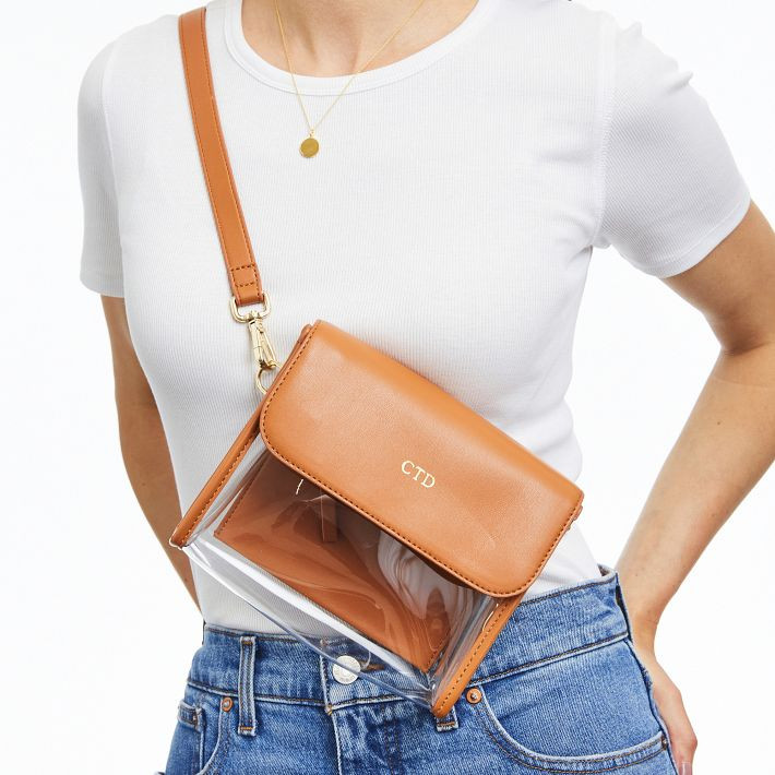Clear Convertible Crossbody Bag | Mark and Graham