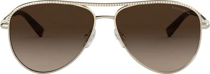Tiffany & Co. Tiffany & Co 57mm Aviator Sunglasses | Nordstrom | Nordstrom