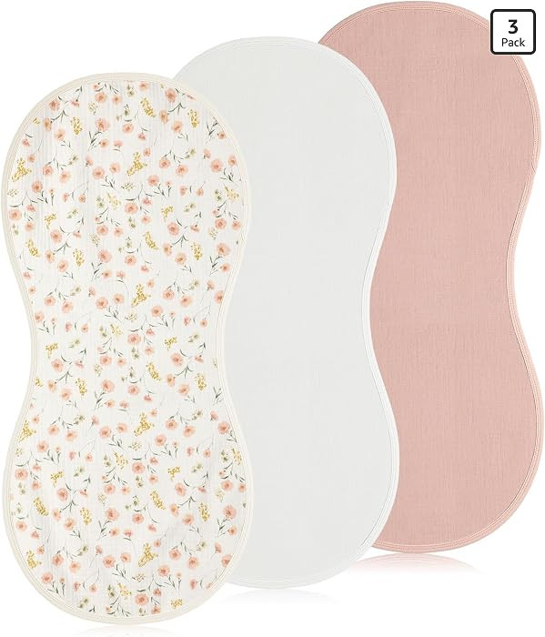 Hahafelt 3 Pcs Changing Pad Liners Fits in Peanut Shape Changing Pad Waterproof Diaper Mats Organ... | Amazon (US)