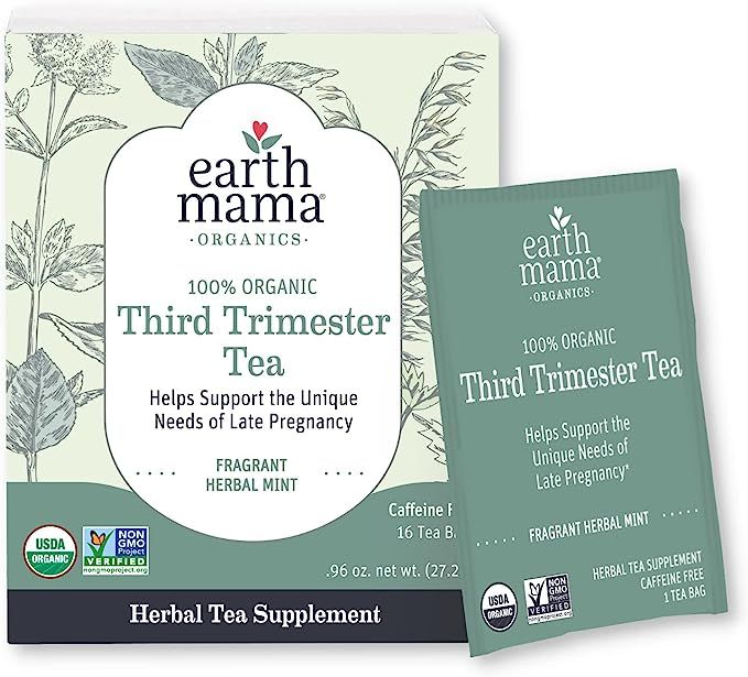 Earth Mama Organic Third Trimester Tea Bags | 100% USDA Organic Herbal Tea for Late Pregnancy Com... | Amazon (US)