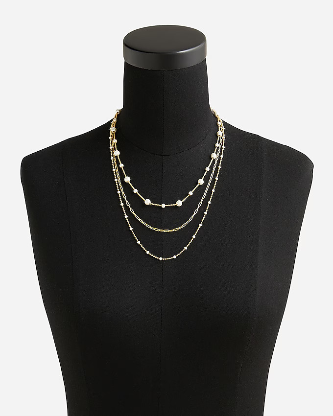 Dainty gold-plated layered necklace | J. Crew US