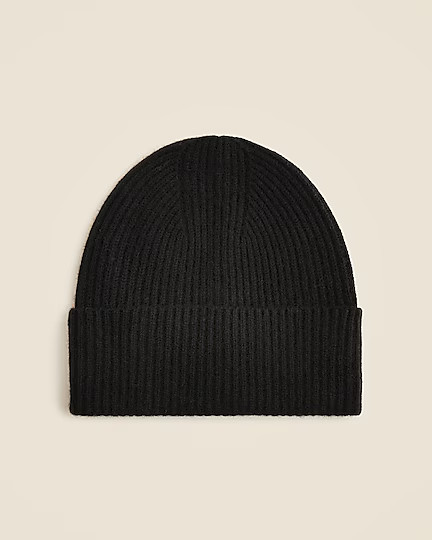 Ribbed cashmere beanie | J. Crew US