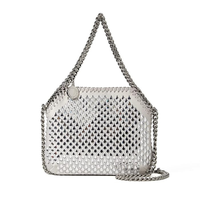 Stella McCartney Women's Mini Hotfix Crystal Drops Shoulder Bag (Silver) | Zappos