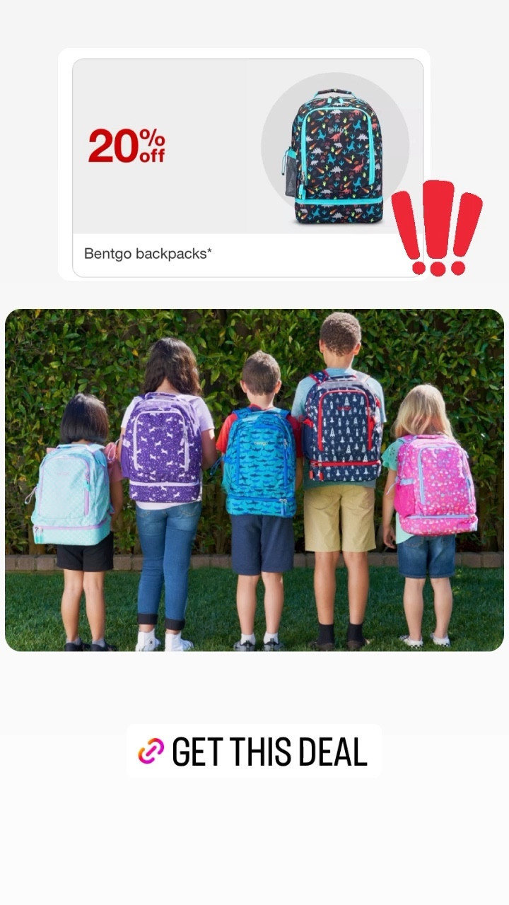 20% off select Bentgo backpacks at Target! Back to school 

#LTKkids #LTKsalealert #LTKBacktoSchool
