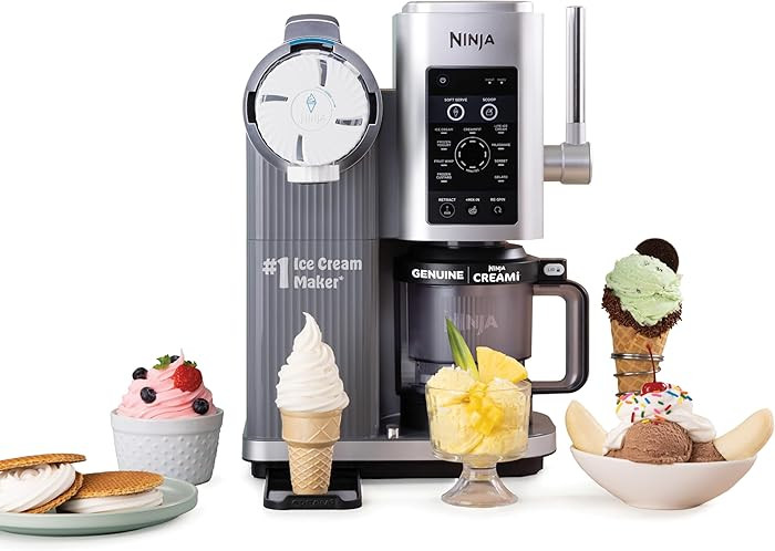 Ninja CREAMi Scoop & Swirl Ice Cream Maker, Soft Serve Desserts, Sorbet, Milkshakes, Frozen Yogur... | Amazon (US)