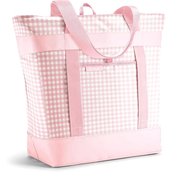 Hero image 0 of Fit + Fresh Insulated Grocery Tote Bag, Large Leak-Resistant Reusable Cooler, Pin... | Walmart (US)