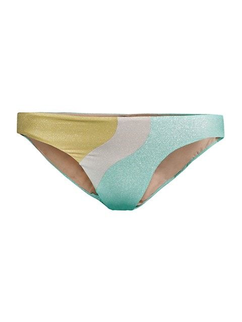 Metallic Wave Bikini Bottoms | Saks Fifth Avenue