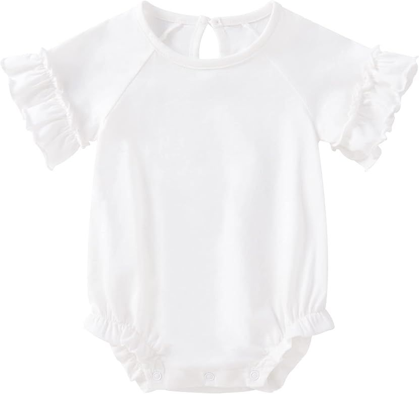 pureborn Baby Girls Boys Bodysuit Super Soft Cotton Romper 0-24 Months | Amazon (US)
