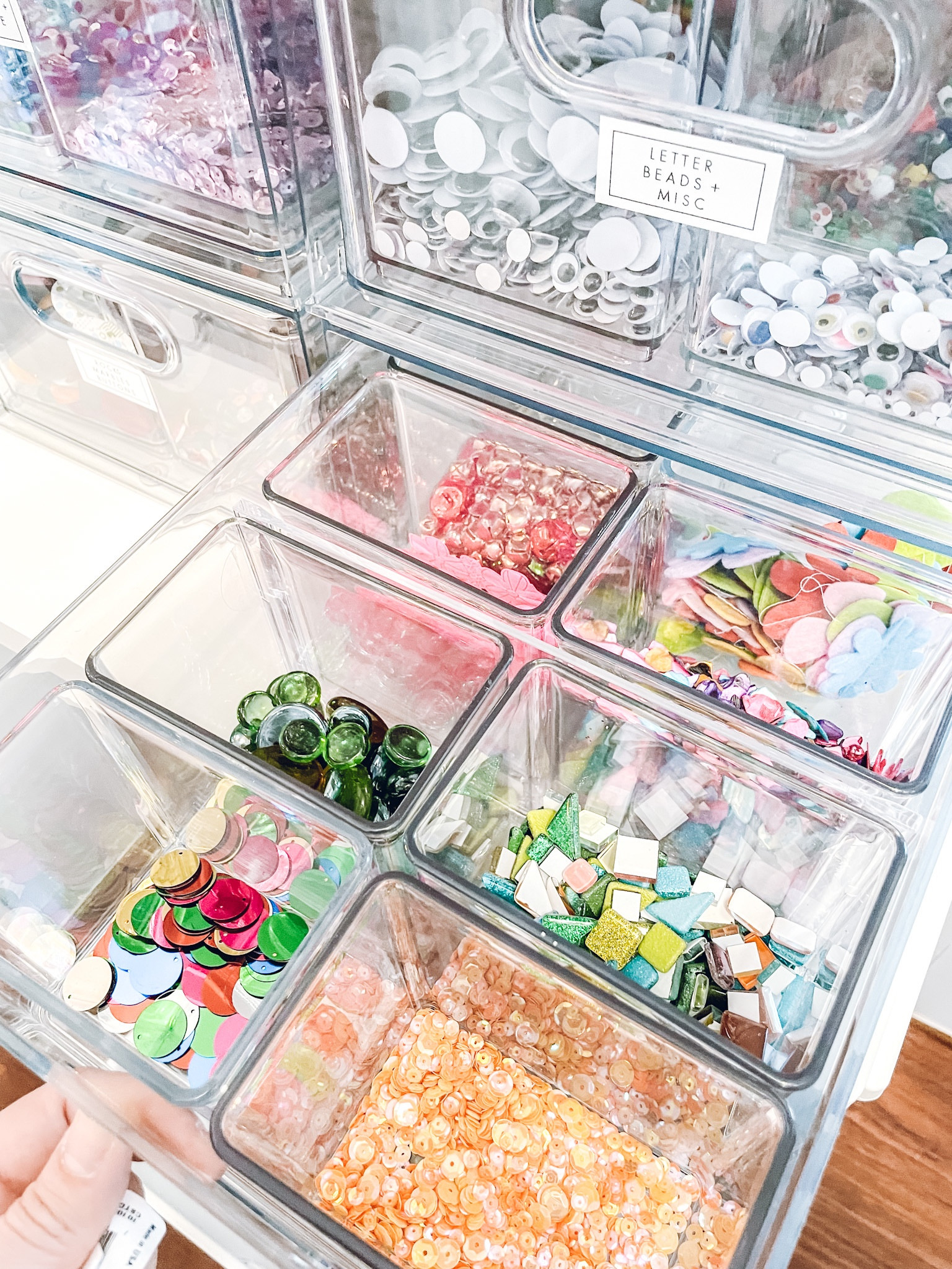 Arts + crafts organization. Home Edit Stackable Drawer and bin organizer✨

#LTKkids #LTKhome #LTKfamily