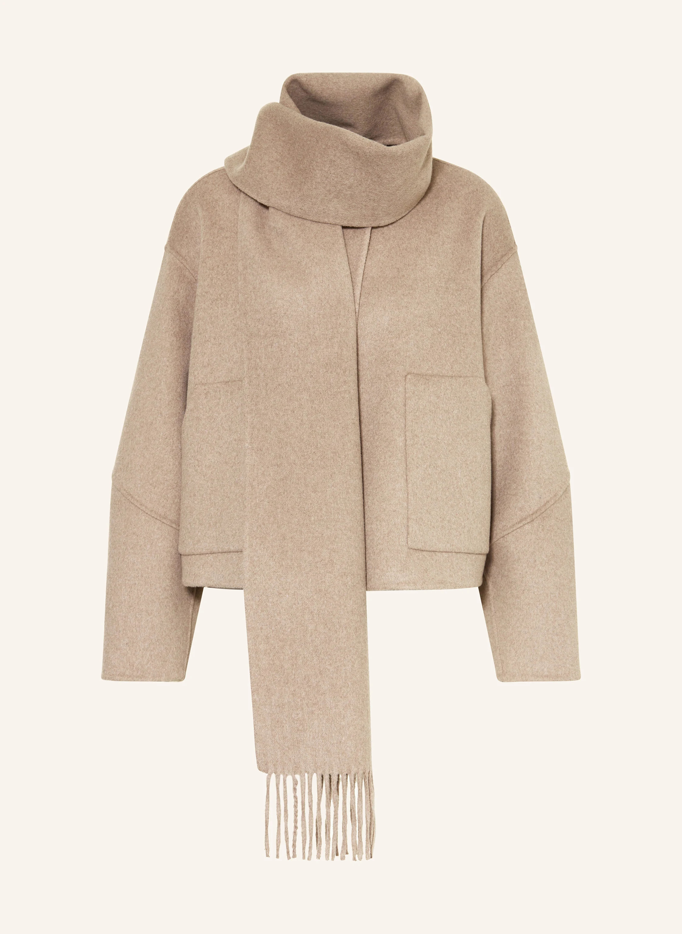 OPUS Jacke HENRICA mit abnehmbarem Schal in hellbraun | Breuninger (DACH)