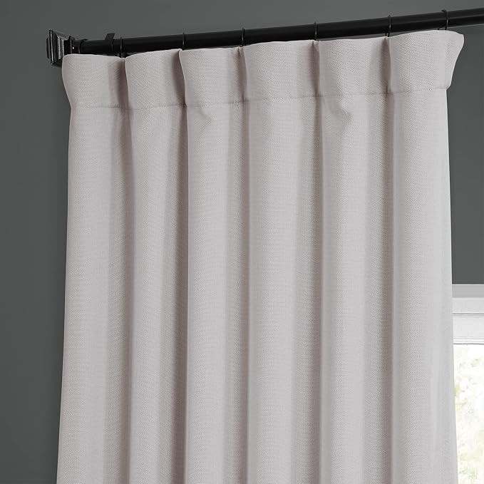 HPD Half Price Drapes BOCH-LN185-P Faux Linen Room Darkening Curtains for Bedroom (1 Panel), 50 X... | Amazon (US)