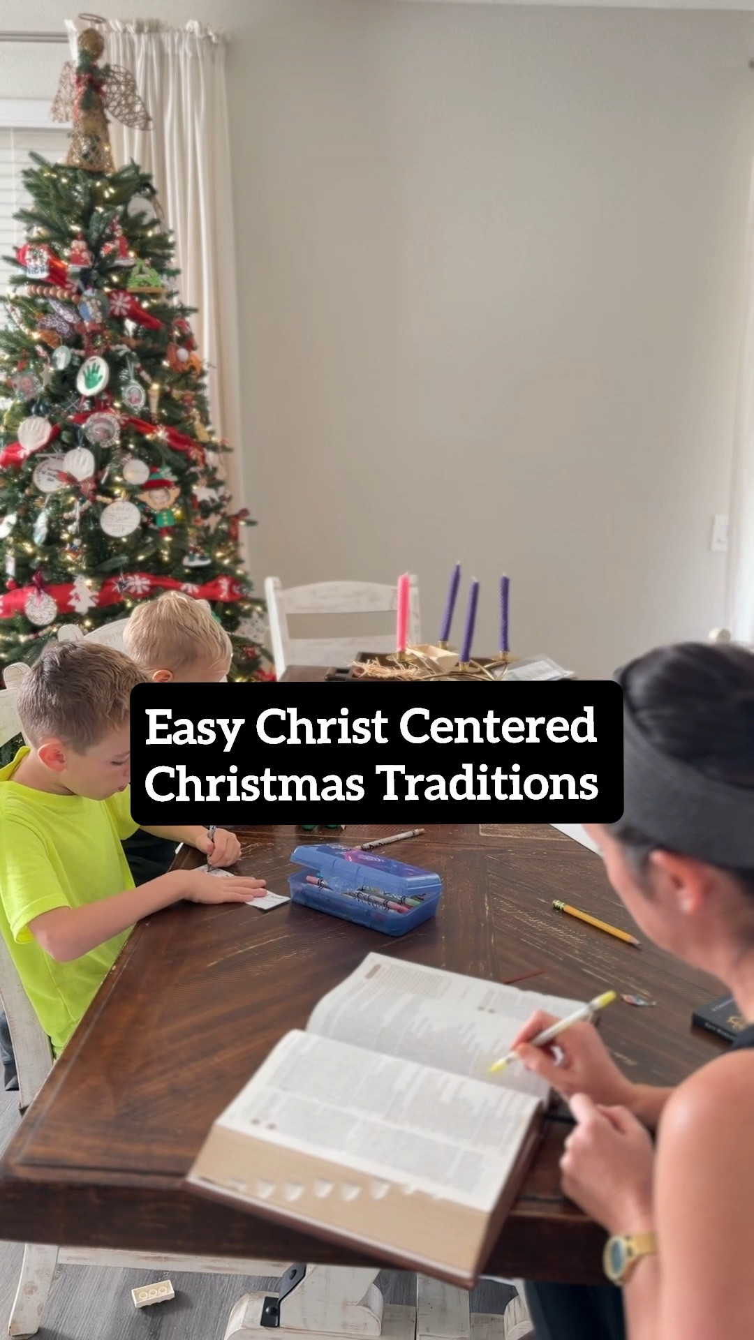 Easy Christ Centered Christmas traditions. Some of the easiest, no stress ways to incorporate Christ in to Christmas. 

We use a simple paper chain for a Christmas Countdown and pair it every morning with our family bible and chapter book  

#LTKGiftGuide #LTKKids #LTKHoliday