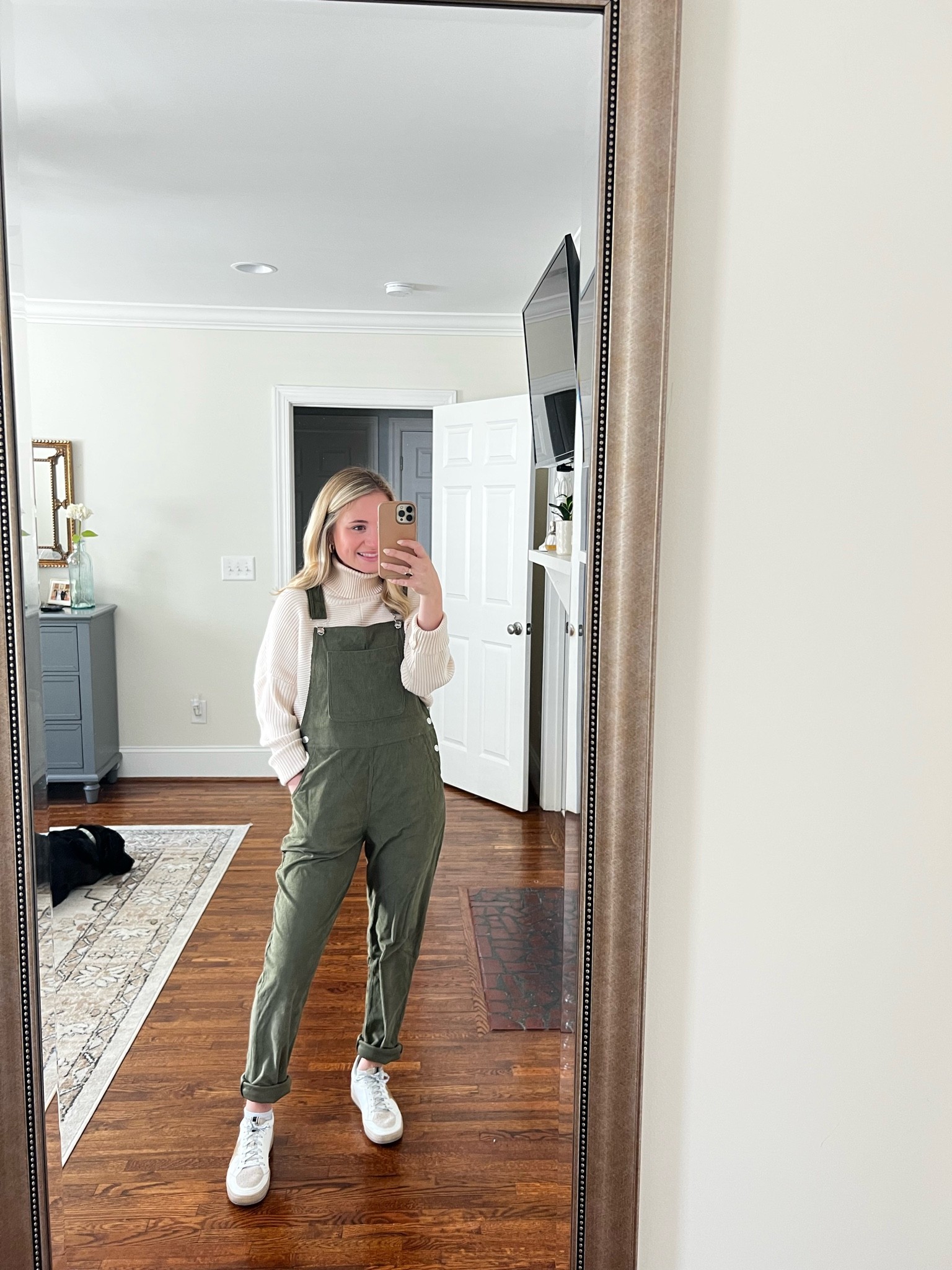 Amazon overalls & sweater - wearing a small in both!

#LTKstyletip #LTKSeasonal #LTKunder50