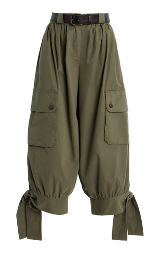 Arianna Belted Cotton Cargo Capri Pants | Moda Operandi (Global)