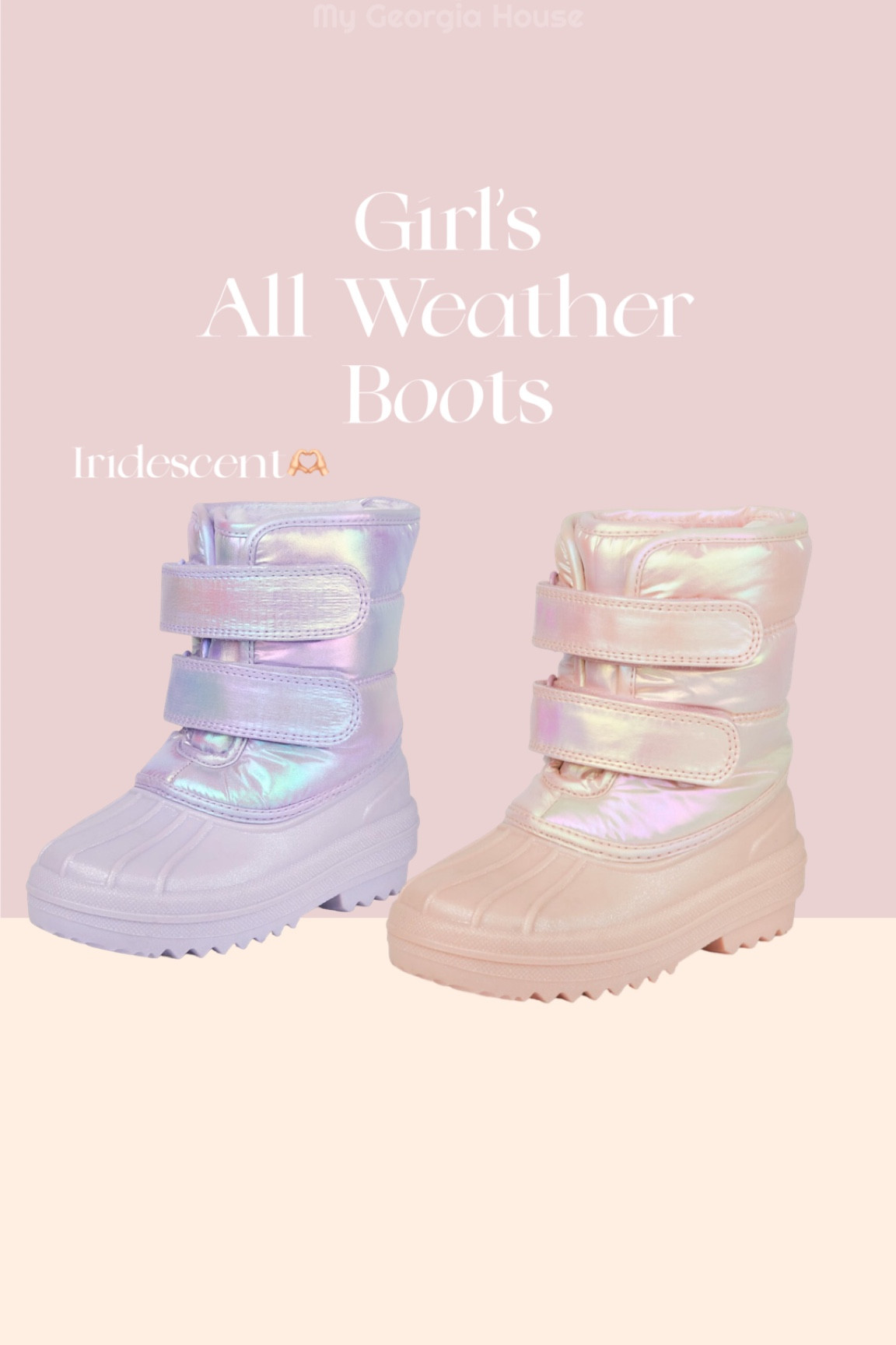 Girl’s All Weather Boots 🫶🏻the iridescent colors are sooo pretty 

#LTKKids #LTKSeasonal #LTKShoeCrush