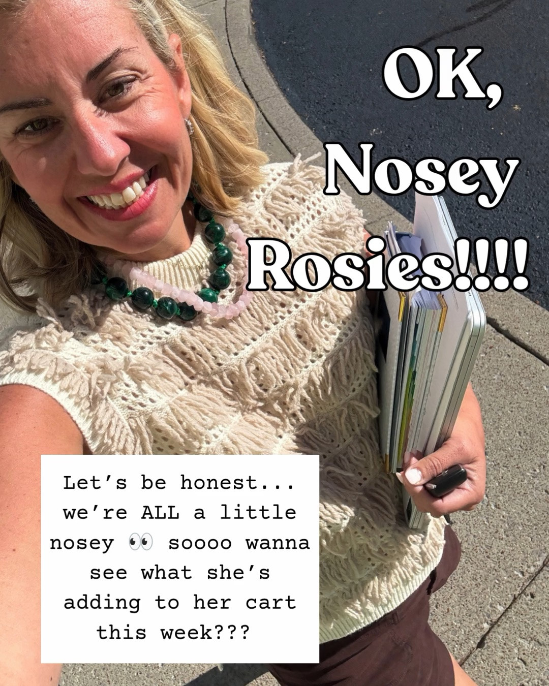 OK, Nosey Rosie’s….this week’s favorites according to y’all!
Sizing:
Avara dress - small
Jumpsuit - small petite
Green sweater - xs
Walmart dress - xs 
Walmart top - small
Ruti Pants - 4P
Tnuck Dress - xs 
Mabel blouse - xs
Marie Oliver top - xs 
Puff sleeve pullover - xs

CODES: 
Marie Oliver - CATHERINE15 
Avara - mixandmatch15 off 1st order

#LTKdayinmylife #LTKSeasonal #LTKOver40