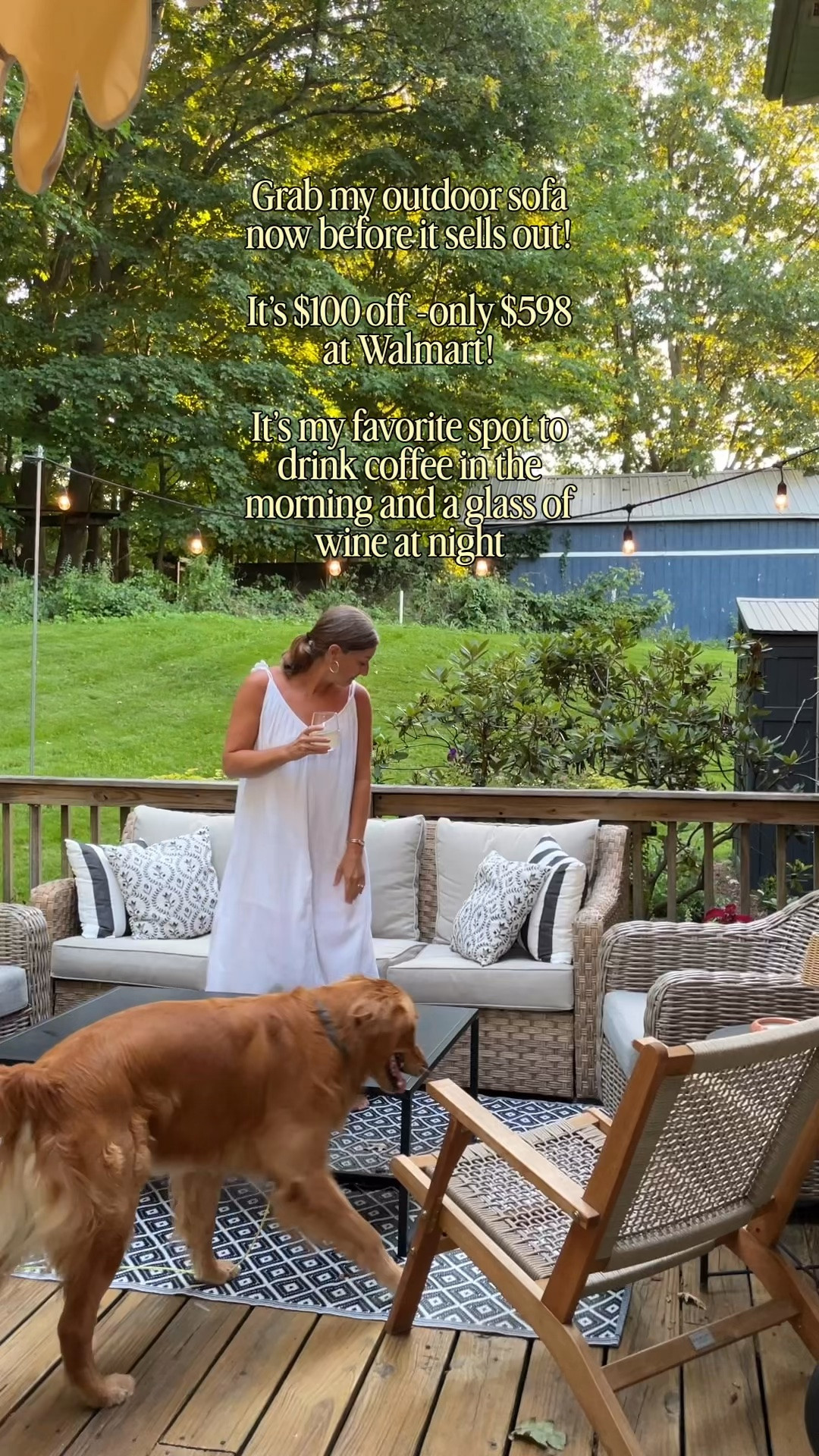 My Walmart outdoor sofa is $100 off and is only $598!  

I love the Better Homes and Gardens collection at Walmart and highly recommend it!  

Outdoor furniture.  Outdoor swivel chairs.  Outdoor coffee table.

#LTKSeasonal #LTKSaleAlert #LTKHome