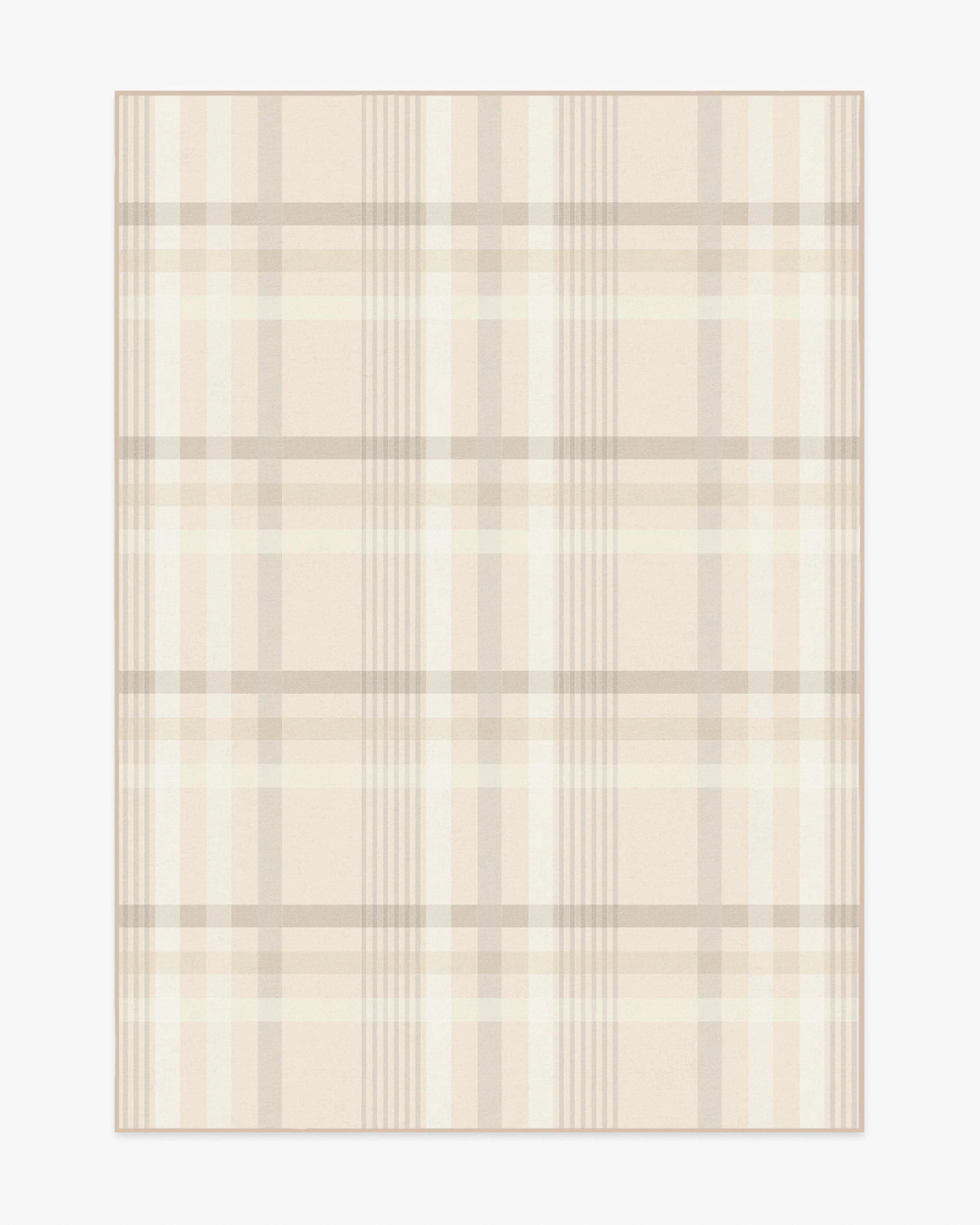 Charming Plaid Neutral Rug | Ruggable