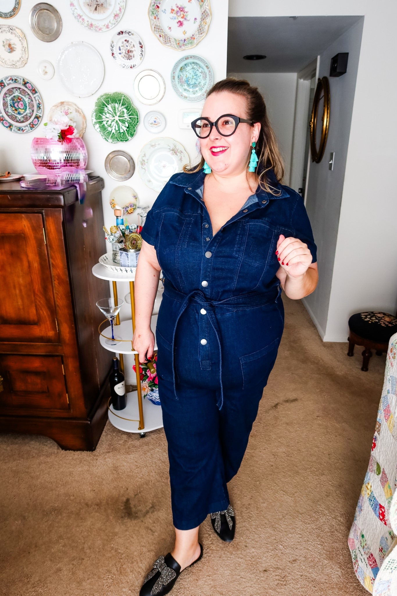 Loving this denim jumpsuit from Universal Standard! It’s *stretchy* and oh so comfy! Plus, you can dress it casually with flats or make it fancy with exciting jewelry and shoes! 

#LTKMidsize #LTKSeasonal #LTKPlusSize