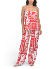 2pc Printed Tube Top And Pants Set | Juniors | Marshalls | Marshalls