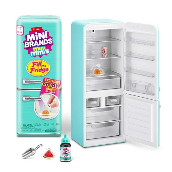Mini Brands Fill the Fridge Playset (Assorted) Collectible Blind Novelty and Gag Toy by ZURU - Wa... | Walmart (US)