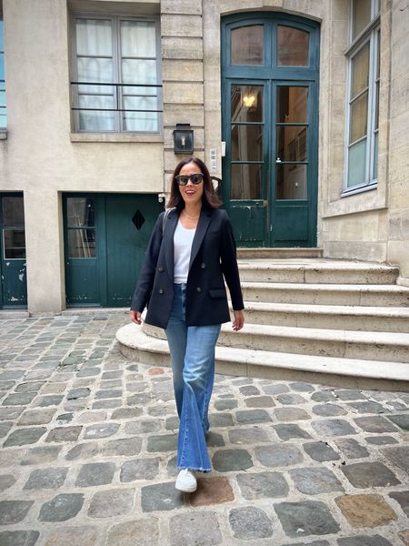 Fall Outfits
Mother Rollet Jeans- true to size
Sèzane Christie Blazer- size 38
Silk cami- wearing small
Axel Arigato Sneakers- true to size 
Jeans
Parisian Style 

#LTKover40 #LTKstyletip #LTKSeasonal