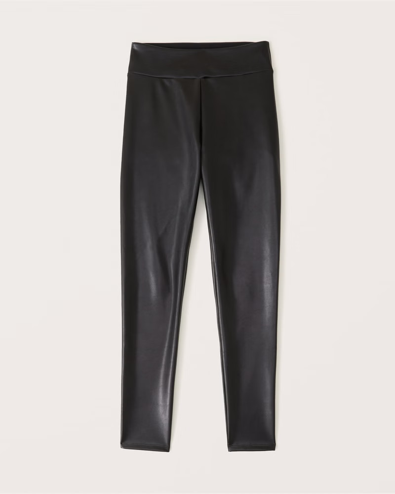 Women's Vegan Leather Leggings | Women's Clearance | Abercrombie.com | Abercrombie & Fitch (US)