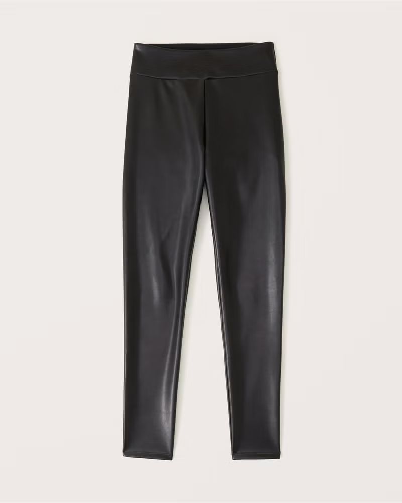 Women's Vegan Leather Leggings | Women's Bottoms | Abercrombie.com | Abercrombie & Fitch (US)