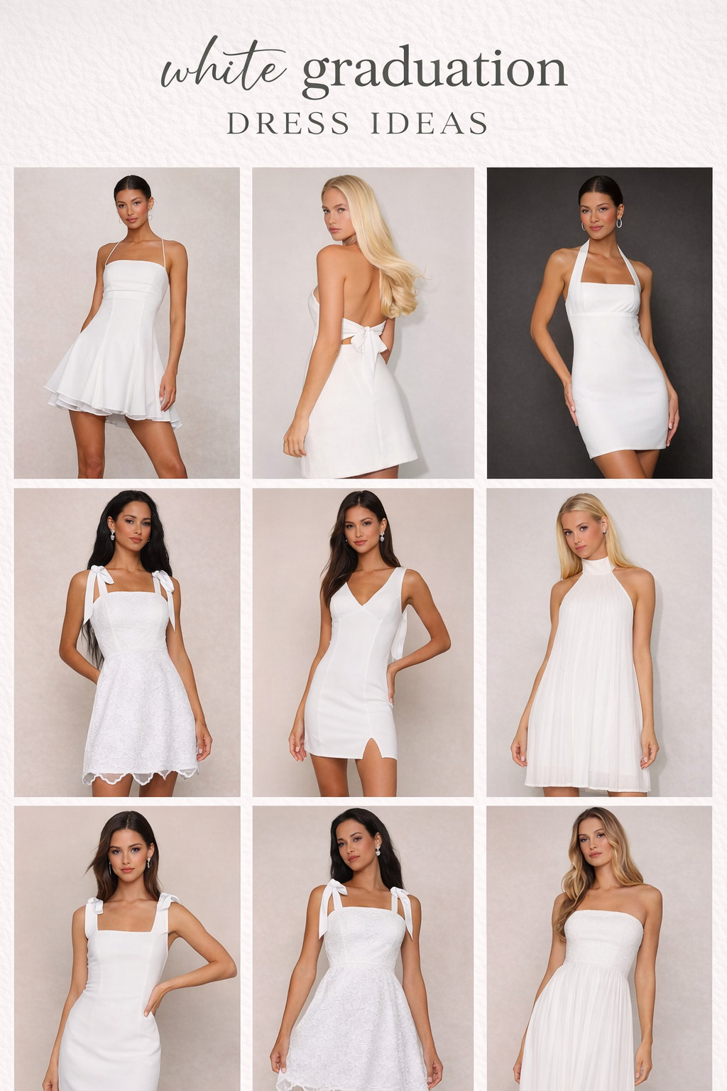 White graduation dress roundup 🤍✨
Sharing my favorite chic + affordable white dresses perfect for graduation, senior photos, and spring events. Think timeless, minimal, and effortlessly classy. All linked on my LTK 💫

#graduationdress #whitedress #springstyle #ltkstyle #ltkunder100 #graduationoutfit #classydresses #springfashion #collegegrad #graduationlook 

 #LTKFestival #LTKSeasonal #LTKWedding