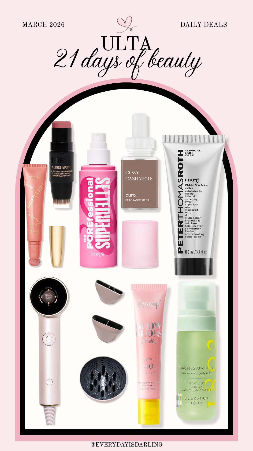 Ulta 21 days of beauty 3/17 

 #LTKSaleAlert #LTKBeauty