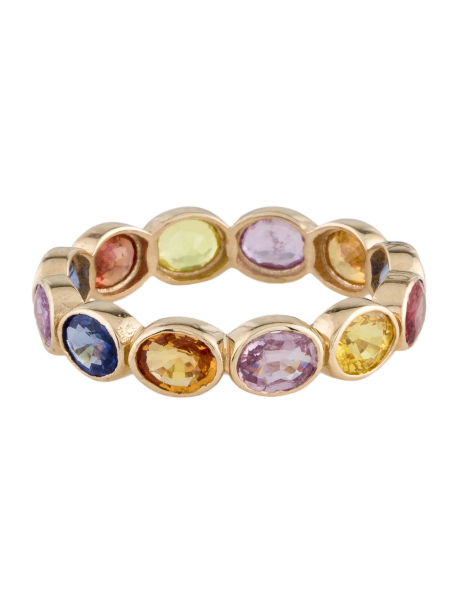 14K 4.30ctw Sapphire Multi-Color Eternity Band | The RealReal