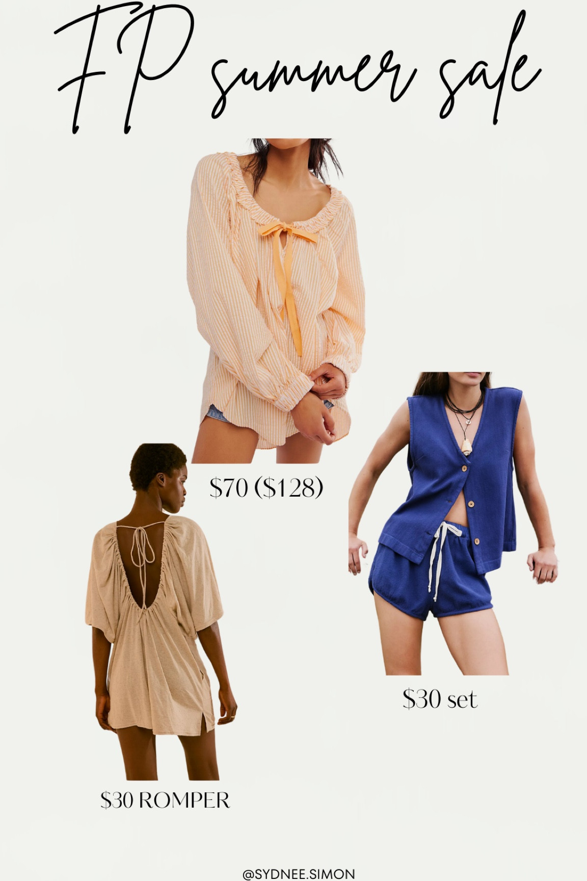 Free people summer sale | matching set | romper | bow tunic 

#LTKFindsUnder50 #LTKSeasonal #LTKSaleAlert