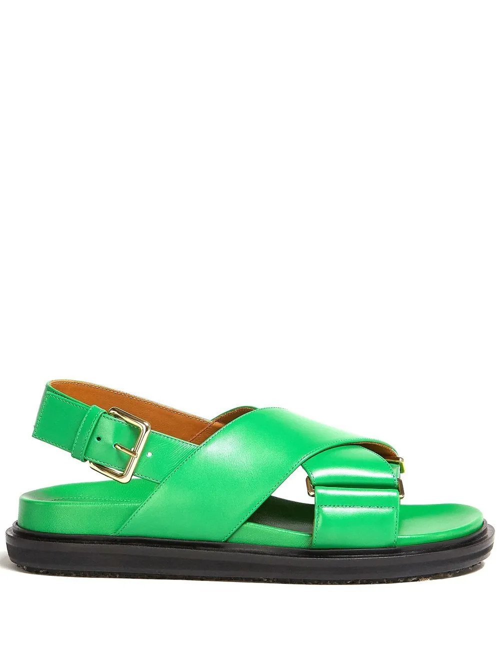 Marni Fussbett cross-strap Slingback Sandals - Farfetch | Farfetch Global