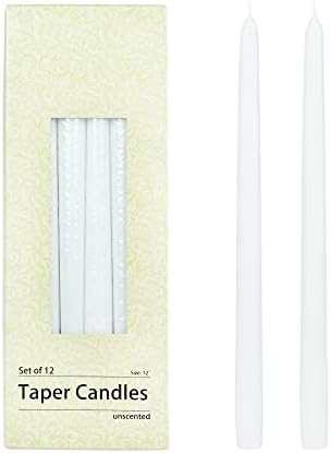 Zest Candle 12-Piece Taper Candles, 12-Inch, White | Amazon (CA)