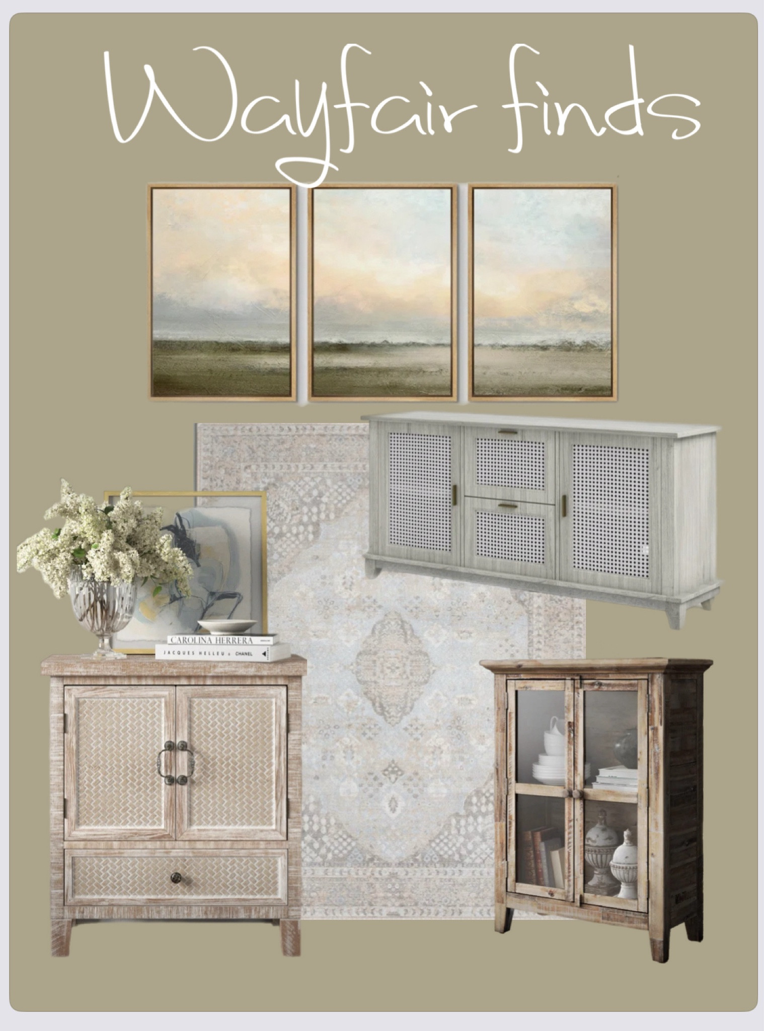 Coastal Boho Southern Charm style from Wayfair 🤍🌾🐚  