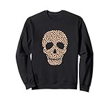 Cheetah Print Skull, Animal Print Skull Halloween Sweatshirt | Amazon (US)