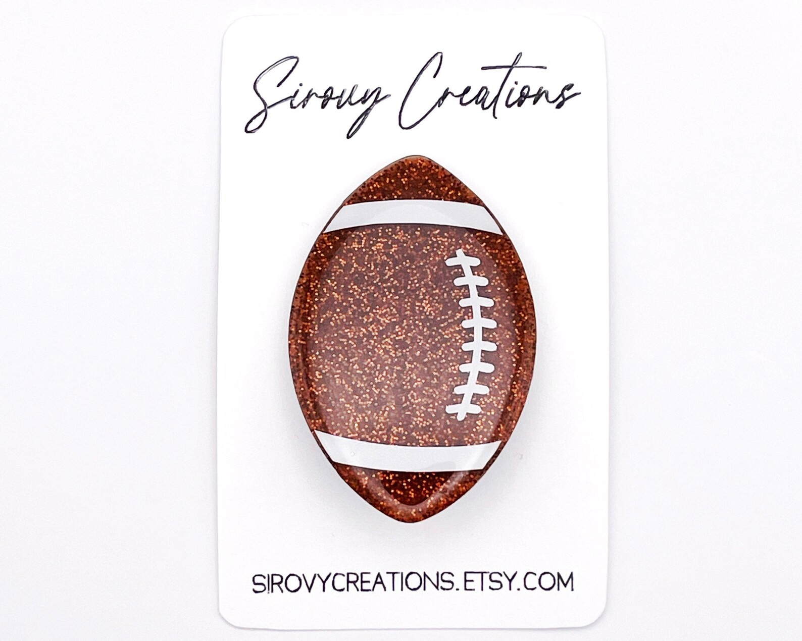 Football Hair Clip  Glitter Hair Clips for Girls  Gifts for - Etsy | Etsy (US)