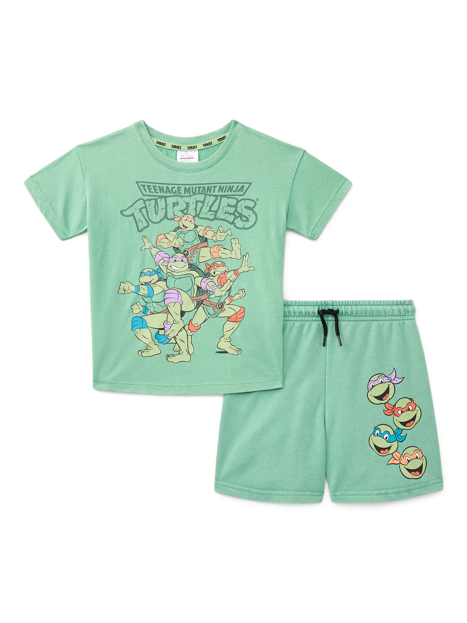 Teenage Mutant Ninja Turtles Toddler Boys Graphic T-Shirt and Shorts Set, 2 Piece, 12M-5T | Walmart (US)