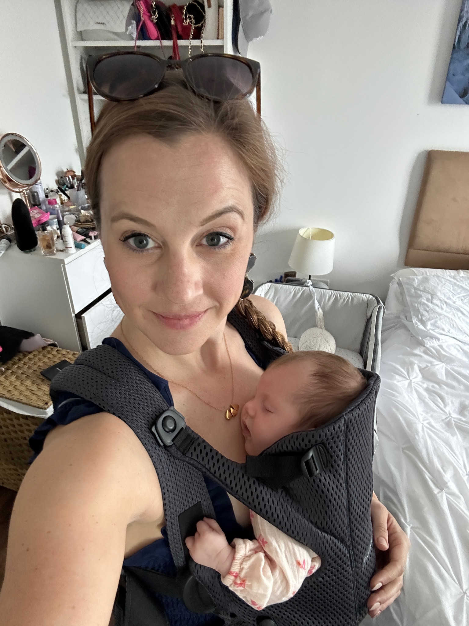 Full on Mom mode! #lilyharper #babybjorn