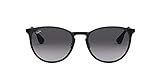 Ray-Ban RB3539 Erika Metal Round Sunglasses, Black/Grey Gradient, 54 mm | Amazon (US)