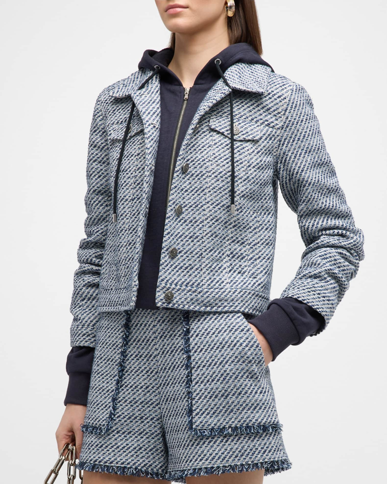 Noemie Boucle Jess Hooded Jacket | Neiman Marcus
