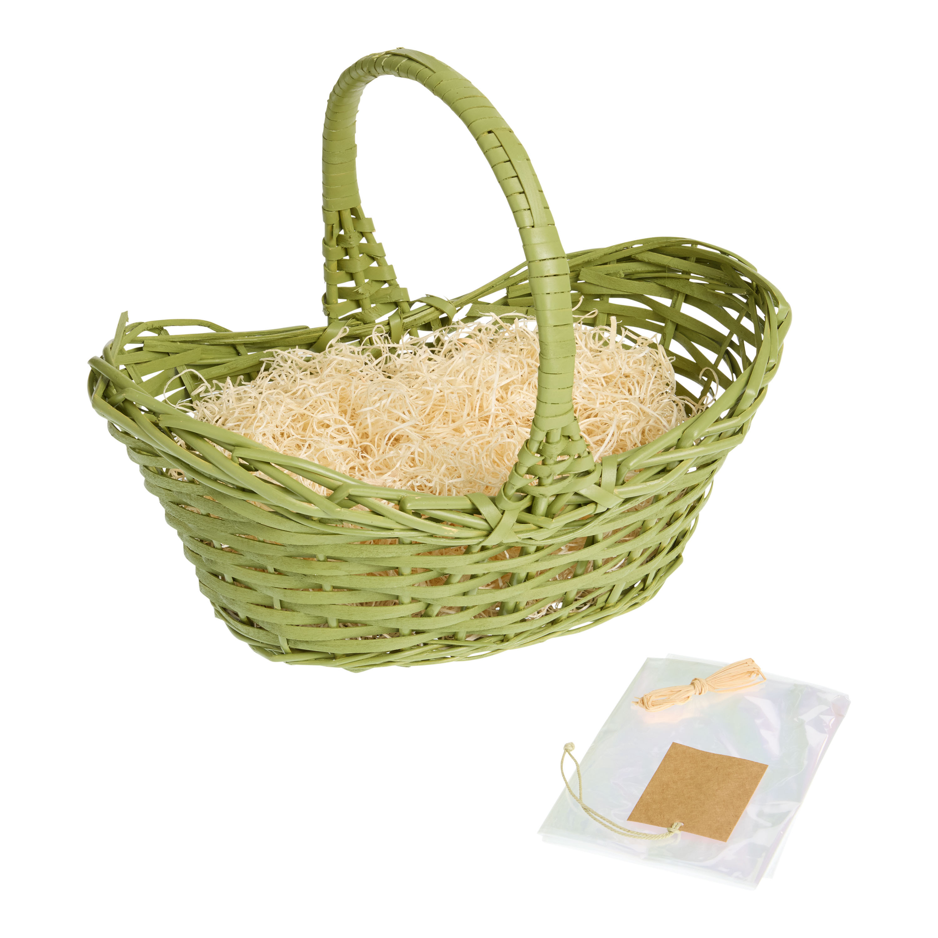 Woven Spring Gift Basket Kit With Handle | World Market