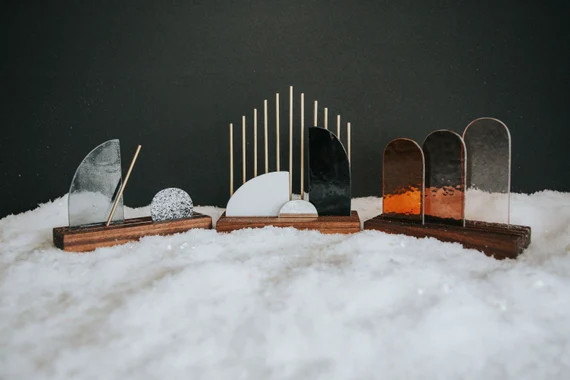 Premium Modern Stained Glass Nativity Set©  Minimal Neutral | Etsy | Etsy (US)